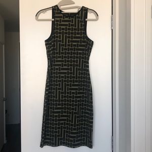 Tibi patterned fitted dress